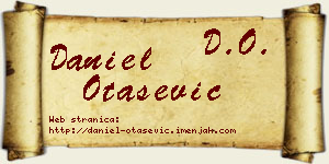 Daniel Otašević vizit kartica